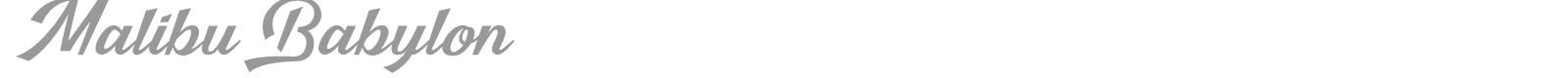 Malibu Babylon font preview